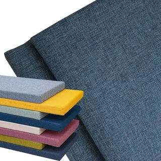 AQIGR Bezug-Bankkissen Sitzkissen mit Reißverschluss Bezug für Sitzbank Waschbar Abnehmbar, Eckbank Auflagen Hussen für Innen Outdoor Fensterbank Couch(Blau,100x60x10cm Thick)