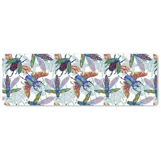 MuchoWow Mauspad Insekten - Regenbogen - Design (1-St), Gaming, Büro, Mousepad XXL, Großes, Mausunterlage, 90x30 cm bunt 90 cm x 30 cm