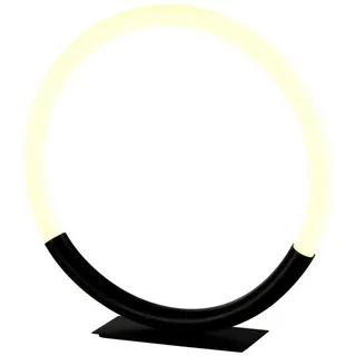 LQWELL LED Tischleuchte Modern Tischleuchte LED Lampe Nachttischlampe Innenbeleuchtung, LED fest integriert, warmweiß-kaltweiß(3000K), Metall Schreibtischlampe Esstischlampe, Nachttischleuchte, für Schlafzimmer Esszimmer Bibliothek Museum Studio Büro Bar Geschäft schwarz TL-B