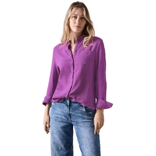 CECIL Damen B344980 Musselin-Bluse, iced Violet, X-Large - XL