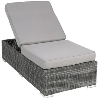 Greemotion Bari Sonnenliege 70 x 140 x 45 cm Grau