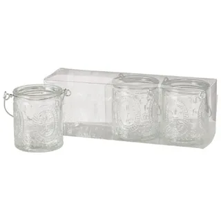Boltze Teelichthalter Country Glas Transparent