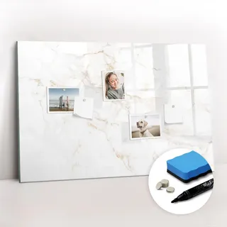 Tulup Magnettafel 90 x 60 cm Weiß