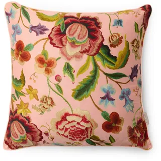Essenza Zierkissen Roselina, Rosa, Textil, Blume, Füllung: Polyester, quadratisch, 50x50 cm, Oeko-Tex® Standard 100, hochwertige Qualität, Wohntextilien, Kissen, Dekokissen