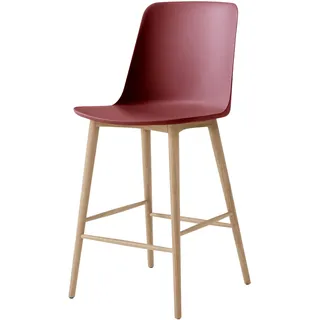&Tradition Rely HW128 Barhocker, höhe 65 cm, eiche natur / red brown