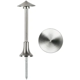rewagi Raffhalter Schalhalter - 100 mm - Breite Ø 35mm - Metall - nickel matt, Gardinen, Vorhänge, Dekoschals, Scheibengardinen, Gardinenzubehör, Raffhalter, Raffhalter Zubehör, Verkaufseinheit: 1 Stück