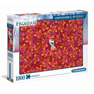 Clementoni® Puzzle Impossible Puzzle Olaf Frozen (1000 Teile) - Disney Die Eiskönigin, 1000 Puzzleteile