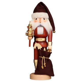 Christian Ulbricht Nussknacker Ulbricht Nussknacker Klassik Weihnachtsmann natur-gold, 40 cm, Holzkunst aus dem Erzgebirge