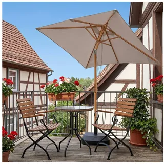 Sekey Sonnenschirm 200 x 150 cm Taupe