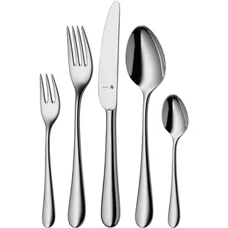 WMF Merit Besteck Set 12 Personen, Essbesteck 60 teilig, Hohlheftmesser, Cromargan Protect poliert, kratzbeständig, spülmaschinenfest