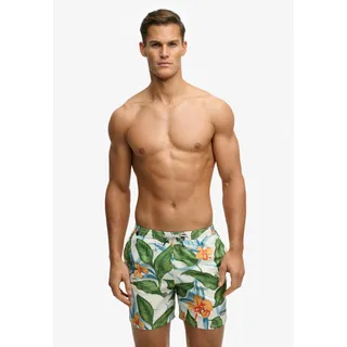 Superdry Badeshorts Hawaiian Print 16 Grün XXL
