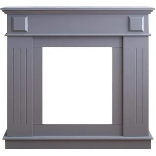 Mobili Rebecca Rebecca Mobili Kaminumrandung Kaminkonsole mdf, Modern Hellgrau 100x109x26