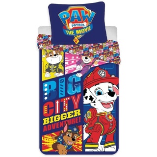 Paw Patrol PAW Patrol" Baby Bettwäsche 100x135 Motiv Big City, 100% Baumwolle