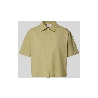 Cropped Bluse mit Kentkragen, Lind, 40