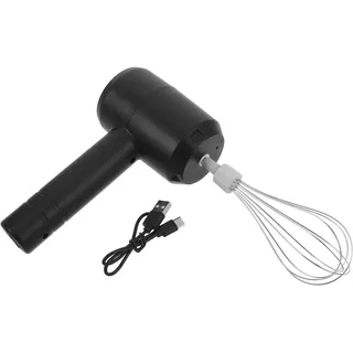 Happyyami Elektrischer Haarfärbemixer für den Salon: 20-W-Akku-Handmixer zum Haarefärben – Automatischer Rührbesen für Farbcreme – Friseurzubehör, Schwarz