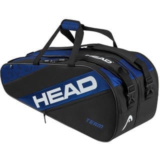 Head Tennis-Racketbag Team Racquet Bag L (Schlägertasche, 2 Hauptfächer) 2024 blau/schwarz 9er