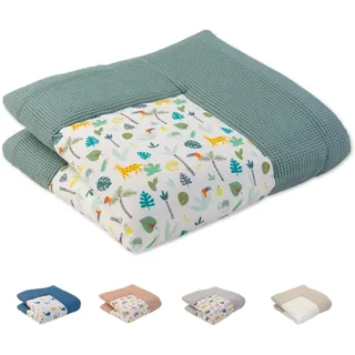 ULLENBOOM Krabbeldecke für Baby 120x120 cm - Dick und weich gepolstert