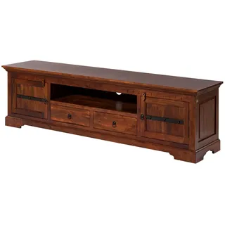 MASSIVMOEBEL24.DE Oxford TV-Lowboard 200x45x55 cm Braun Holz, Massivholz