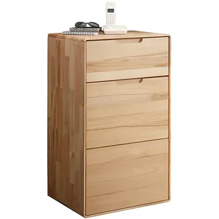 Lomadox Kommode Massivholz geölt 51 cm breit Sideboard Schrank Anrichte Wohnzimmerschrank Wohnzimmermöbel modern in Kernbuche