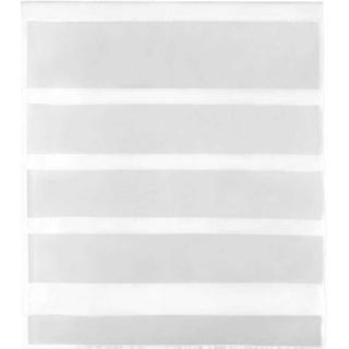 BestLivings Gardine Raffoptik mit Stangendurchzug Größe: 90x110cm, Farbe: Weiß - Weiß
