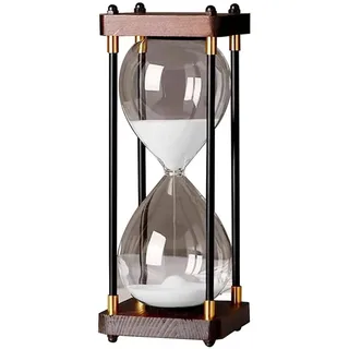 Flaroey Große Sanduhr 60 Minuten, Sanduhr, Regenbogenglas-Sanduhr, Geschenk-Sanduhr, für Zuhause, Schreibtisch,