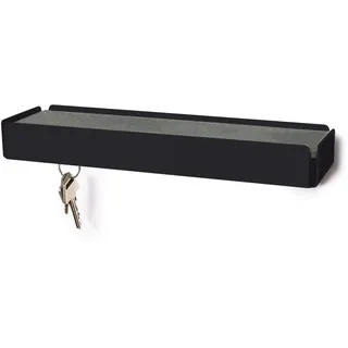Schlüsselbrett KEY-BOX schwarz Filz grau