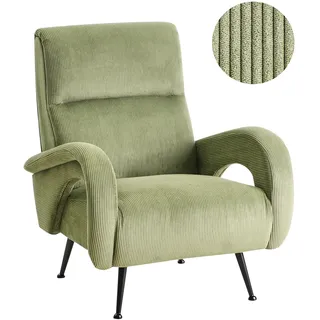 Beliani Sessel SVALOV Cord 72 x 71 x 70 cm Grün