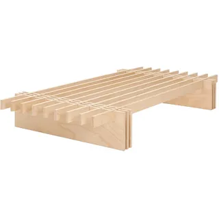 Tojo Futonbett, Buche, Holz, Buche, Schichtholz, 138x195 cm, in verschiedenen Größen erhältlich, Schlafzimmer, Betten, Futonbetten
