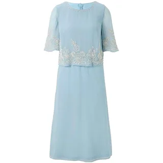 Heine Cocktailkleid m. Perlen Stickerei hellblau Gr. 34 38 40 Abendkleid (38) - 38