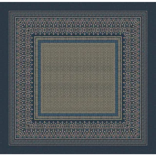Bassetti Tischdecke, Blau, Textil, Ornament, 170x170 cm, Oeko-Tex® Standard 100, bügelleicht, Wohntextilien, Tischwäsche, Tischdecken