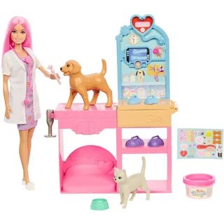 Barbie Gute Besserung Tierkrankenstation-Spielset (JFX93)