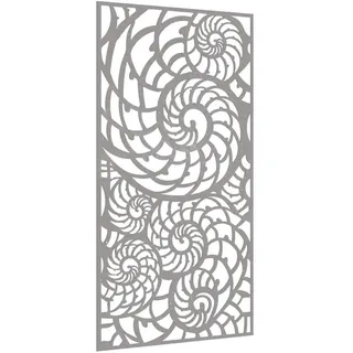 vidaXL Garten-Wanddeko 105x55 cm Cortenstahl Muschel-Design