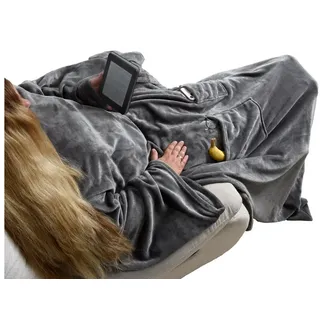 Estexo Tagesdecke Kuscheldecke 170 x 200 cm Anthrazit