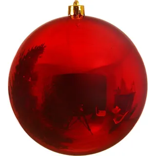 Kaemingk Bruchfeste Outdoor Xxl Weihnachtskugel Christmas Red rot Ø 25 cm - Kunststoff