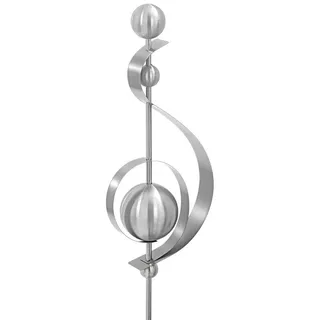 Dehner Skulptur Klefo 67 x 19 x 10 cm Silber