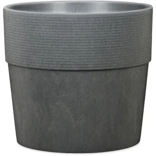 Scheurich Pflanzgefäß mit Reservoir Groove+ 266 Ø 30 x 26 cm carbon