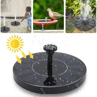 Jopassy Solar Springbrunnen Solar Teichpumpe Gartenpumpen Solarpumpe mit 1.5W Monokristalline Solar Panel Schwimmender Dekoration für Garten Klein...