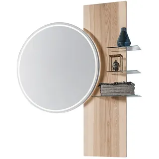 Valdera Badezimmerspiegel, Esche, Holz, Esche, massiv, 114.8x143.2x16.9 cm, Pefc, Goldenes M, Made in Germany, Dgm, Badezimmer, Badezimmerspiegel, Badspiegel