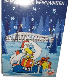 FC HANSA ROSTOCK  2024 Adventskalender mit Schokolade 266,53 Euro/Kg Neu,OVP