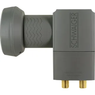 Schwaiger Twin LNB anthrazit,