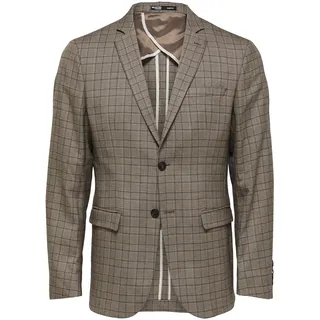 Selected Homme Herren Slhslim-mylologan BRWN Check BLZ B Noos Sakko - 52