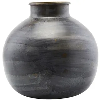 House Doctor Vase Etnik bauchig, ∅30 x H30 cm, blau