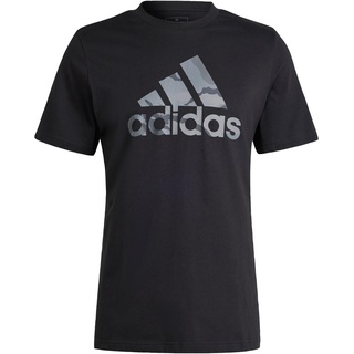 adidas Men's Camo Badge of Sport Graphic Tee T-Shirt, Black, XL