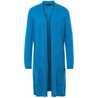 GOLDNER Modische Kaschmir-Longstrickjacke Blau 21