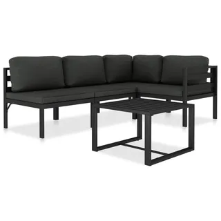 vidaXL Garten-Lounge-Set 5-tlg. Aluminium anthrazit