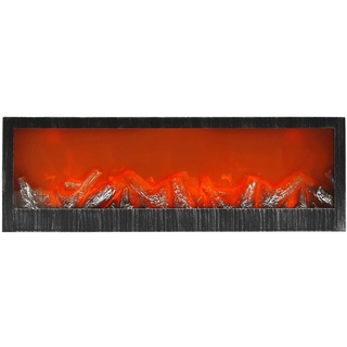 LED Wandkamin Tischkamin Elektrokamin mit realistischer Flammensimulation Kaminfeuer Feuersimulation Antik 60x20cm