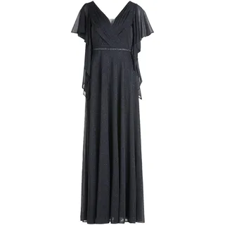 Vera Mont Abendkleid Glitzer-Look Blau/Grau 42