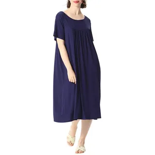 amropi Nachthemd Damen Stillnachthemd Schwangerschaft Schlafanzug Sommer Nachtwäsche Umstandskleidung - 3XL