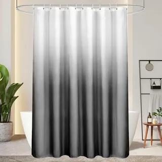 luxuskollektion Duschvorhang 180 x 200 cm grau
