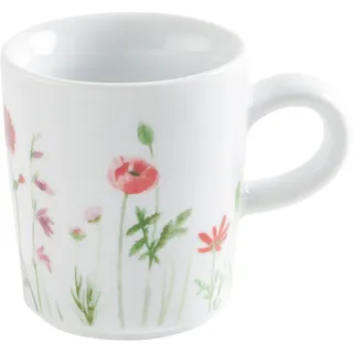 KAHLA Five Senses Wildblume Espresso-Obertasse 0,09 l | Espressotasse aus Porzellan blau/rot